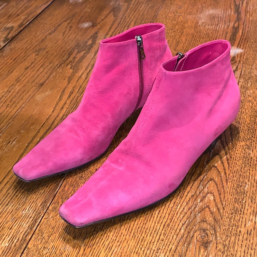 Prada low heeled ankle boot